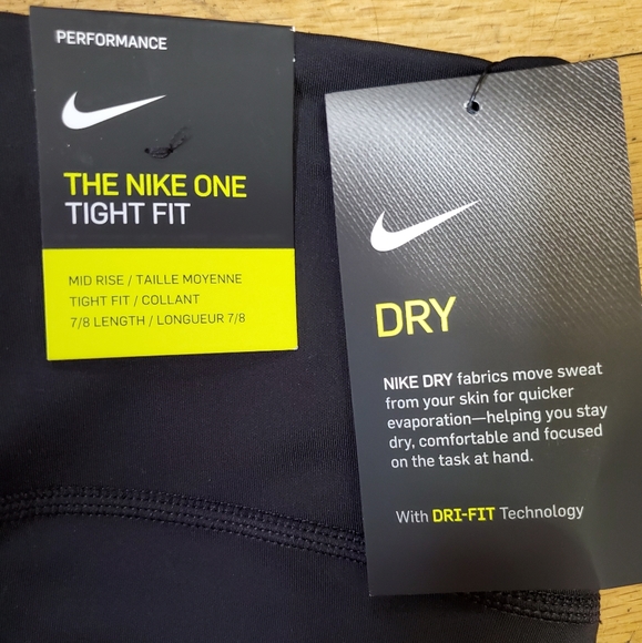 Xs, Nike ONE Tight Fit with Mesh Tights - Picture 10 of 14